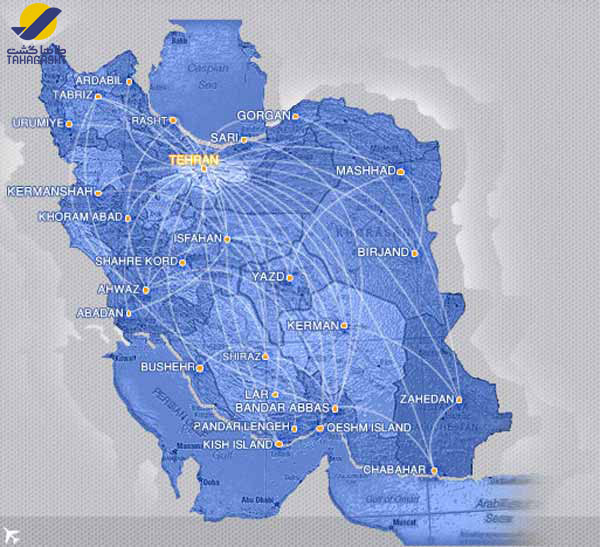 مسیرهای پروازی ایران ایر