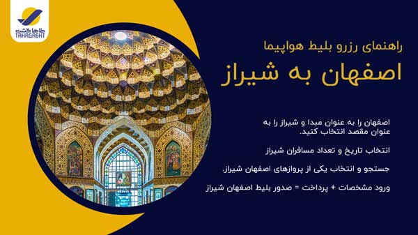 نحوه رزرو بلیط هواپیما اصفهان به شیراز