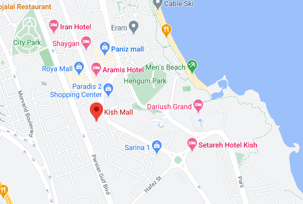 موقعیت مکانی کیش مال