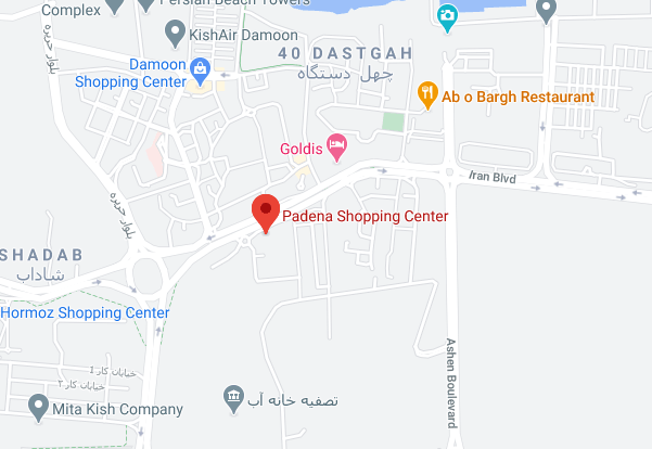 موقعیت مکانی بازار پادنا کیش