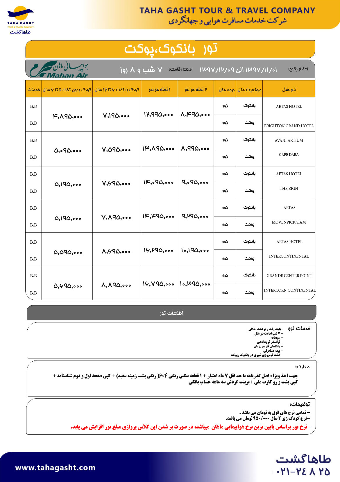 تور بانکوک پاتایا